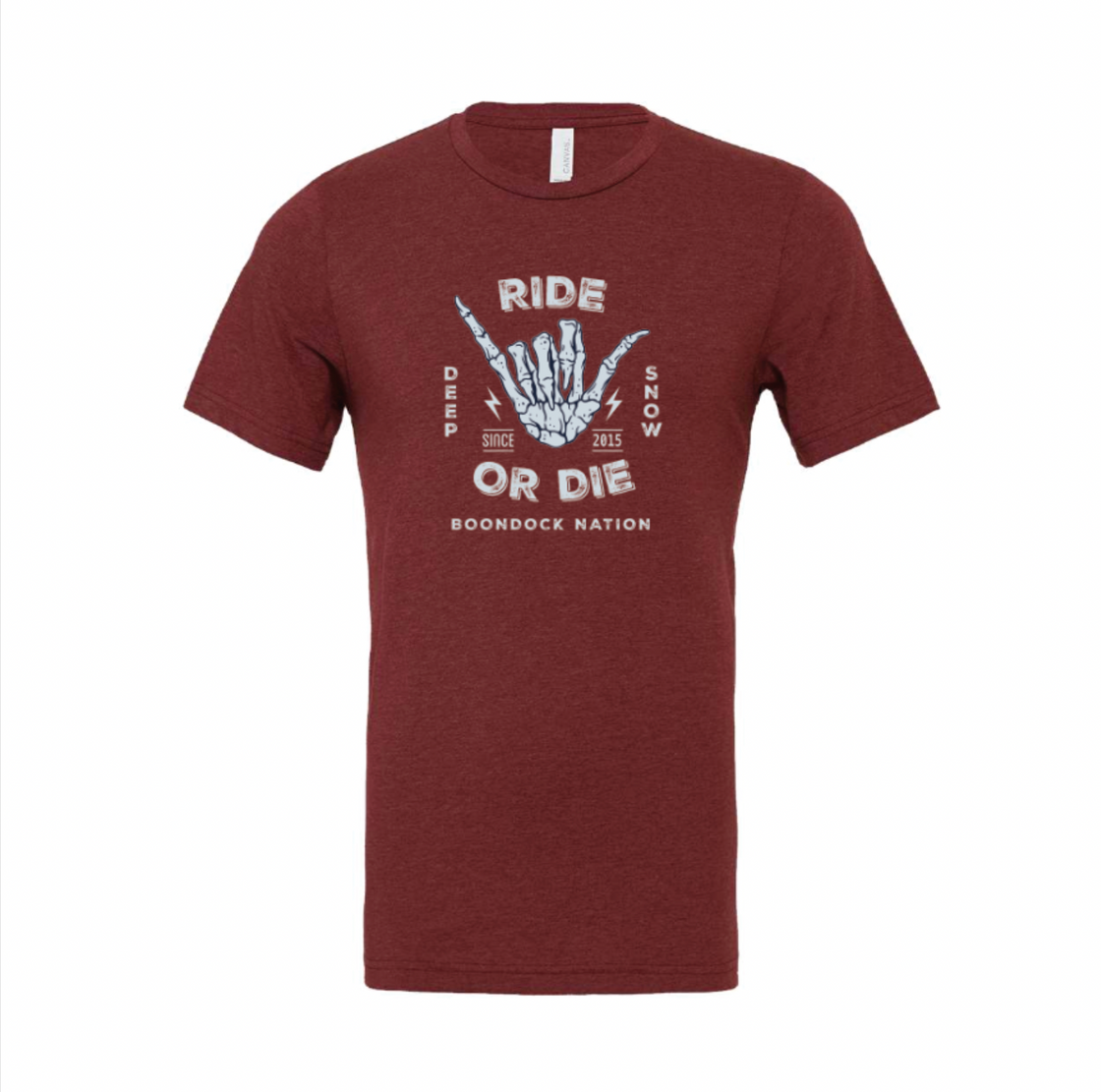 Ride or Die Tee Heather Cardinal
