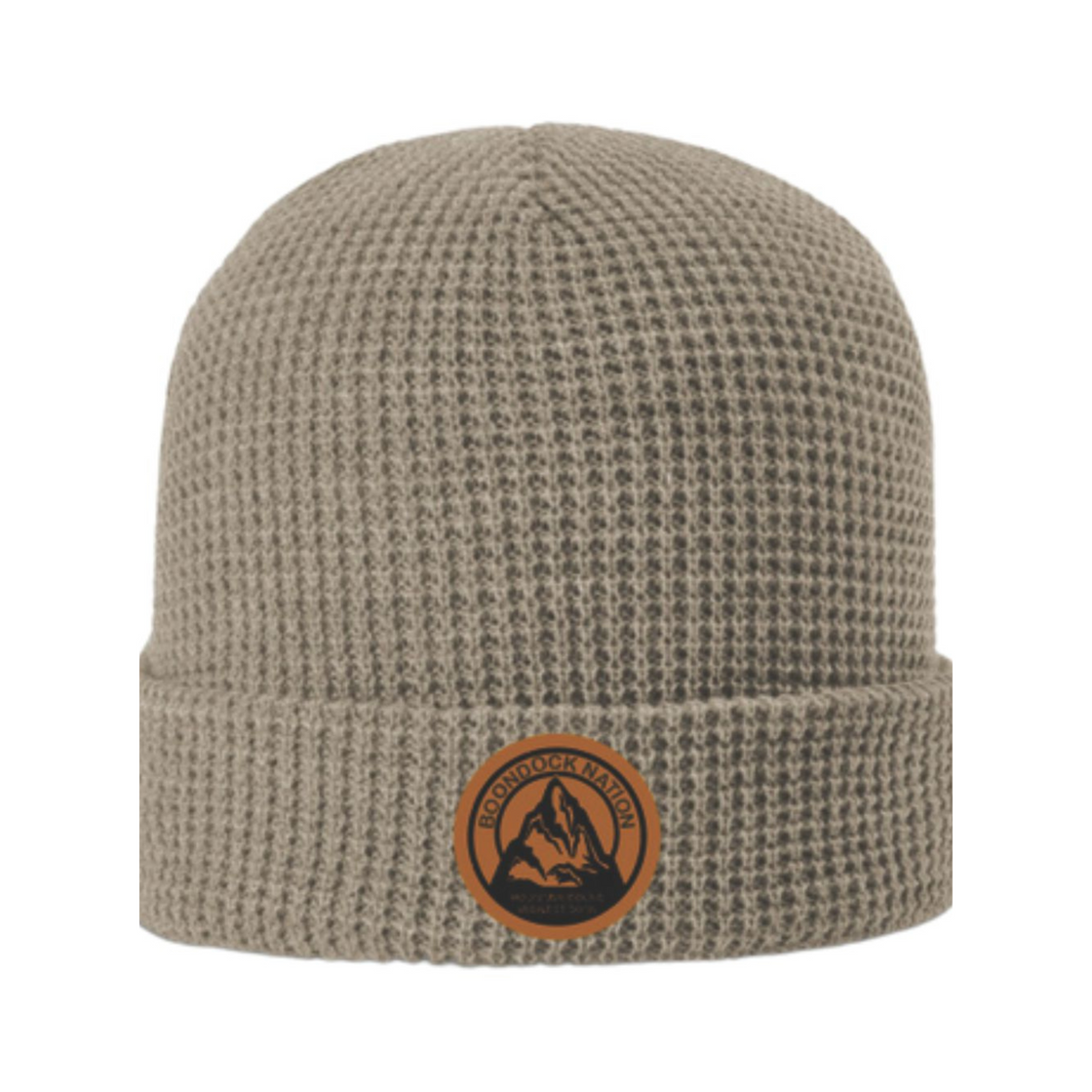 Waffle Knit Beanie - Cream